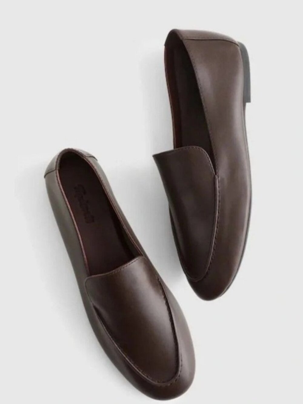 Madewell The Dolli Glove Loafer in Dark Brown Carob Leather $148 Women's Size 6